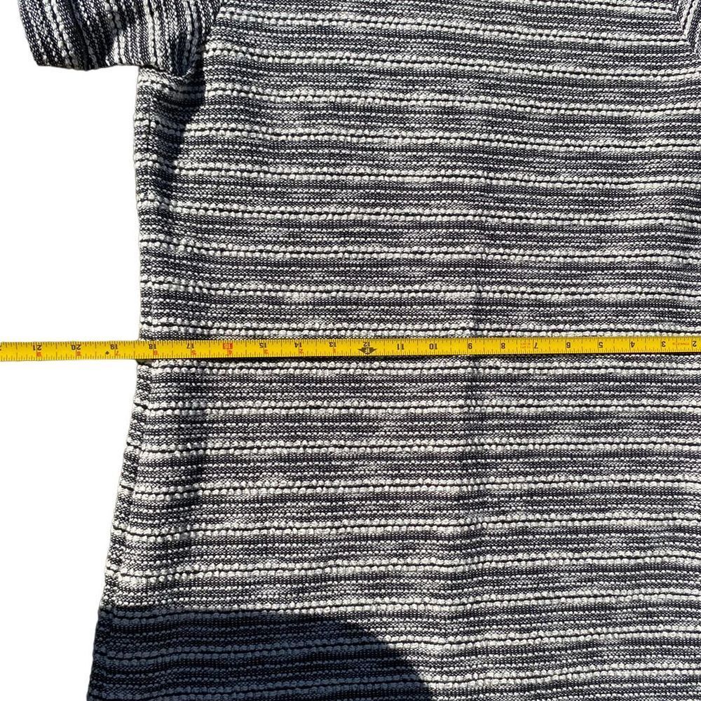 W by Worth Women's XS Striped Tweed Shift Dress Hi-Low Multicolor Business - Picture 7 of 9